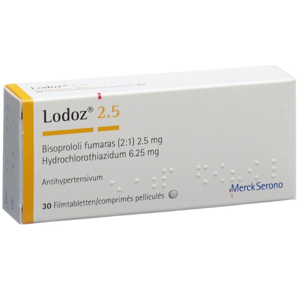 LODOZ 2.5 cpr pell 2.5/6.25mg 30 pce