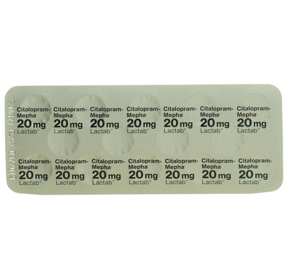 CITALOPRAM Mepha cpr pell 20 mg 28 pce