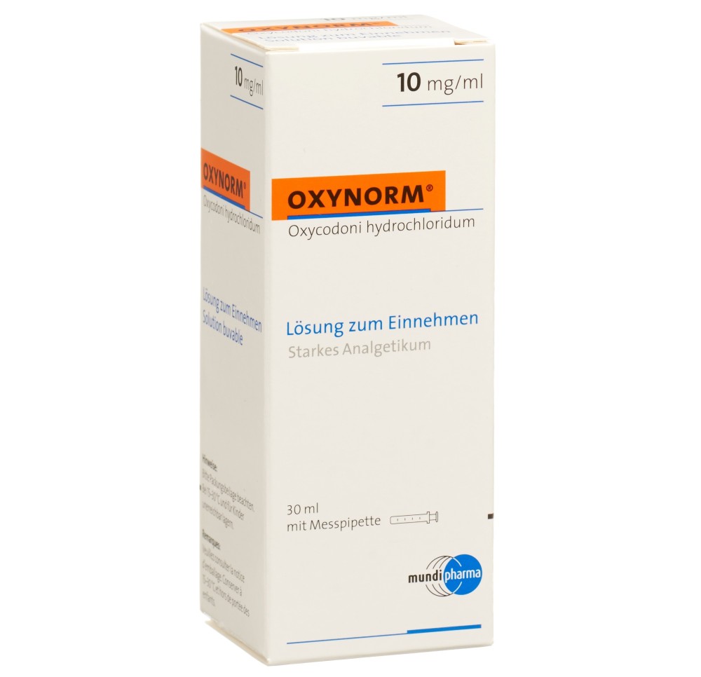 OXYNORM solution buvable 10 mg/ml fl 30 ml