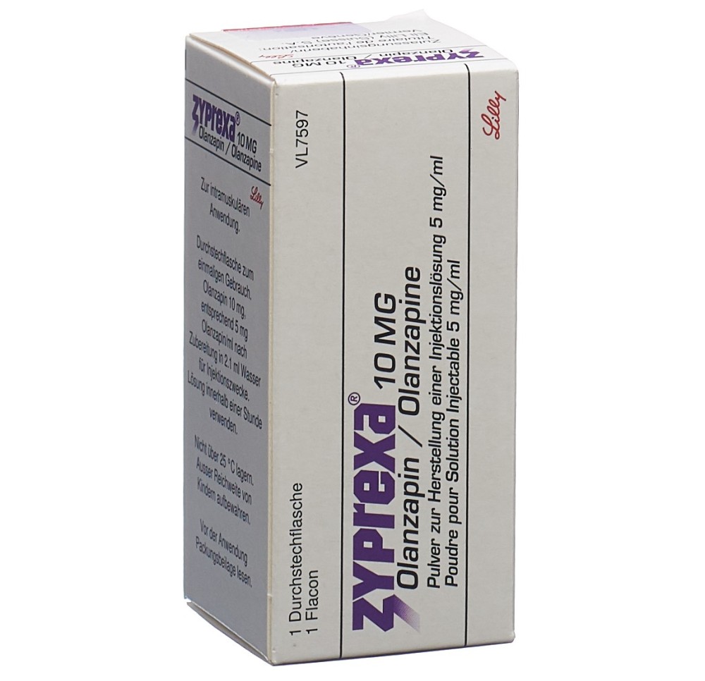ZYPREXA subst sèche 10 mg fl