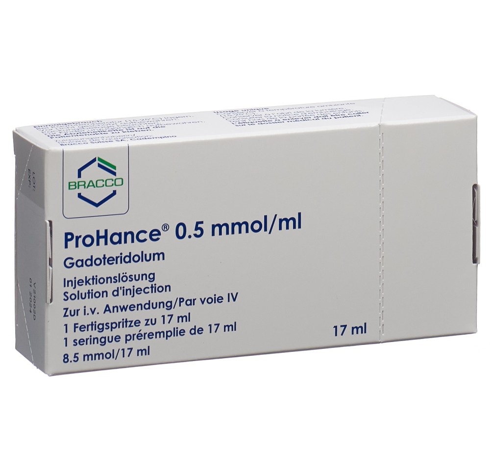PROHANCE sol inj 8.5 mmol/17ml ser préremp