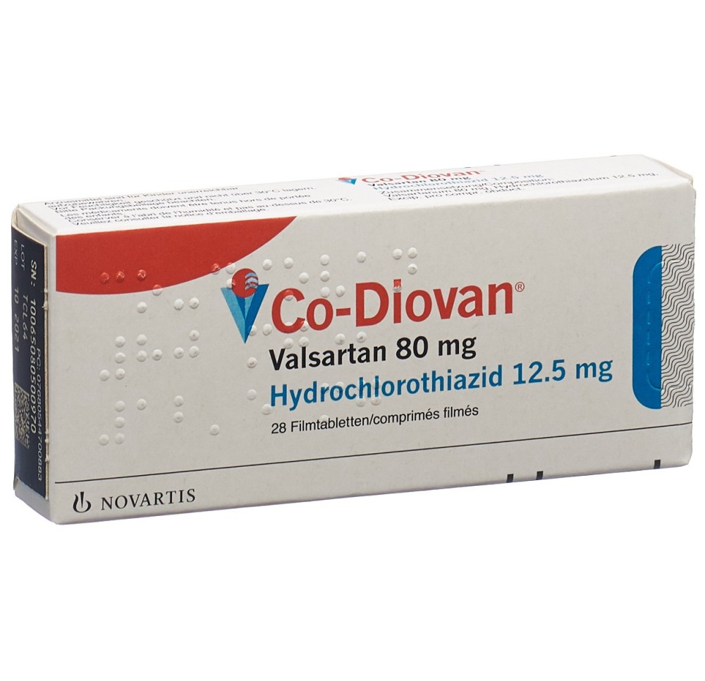 CO-DIOVAN cpr pell 80/12.5 mg 28 pce