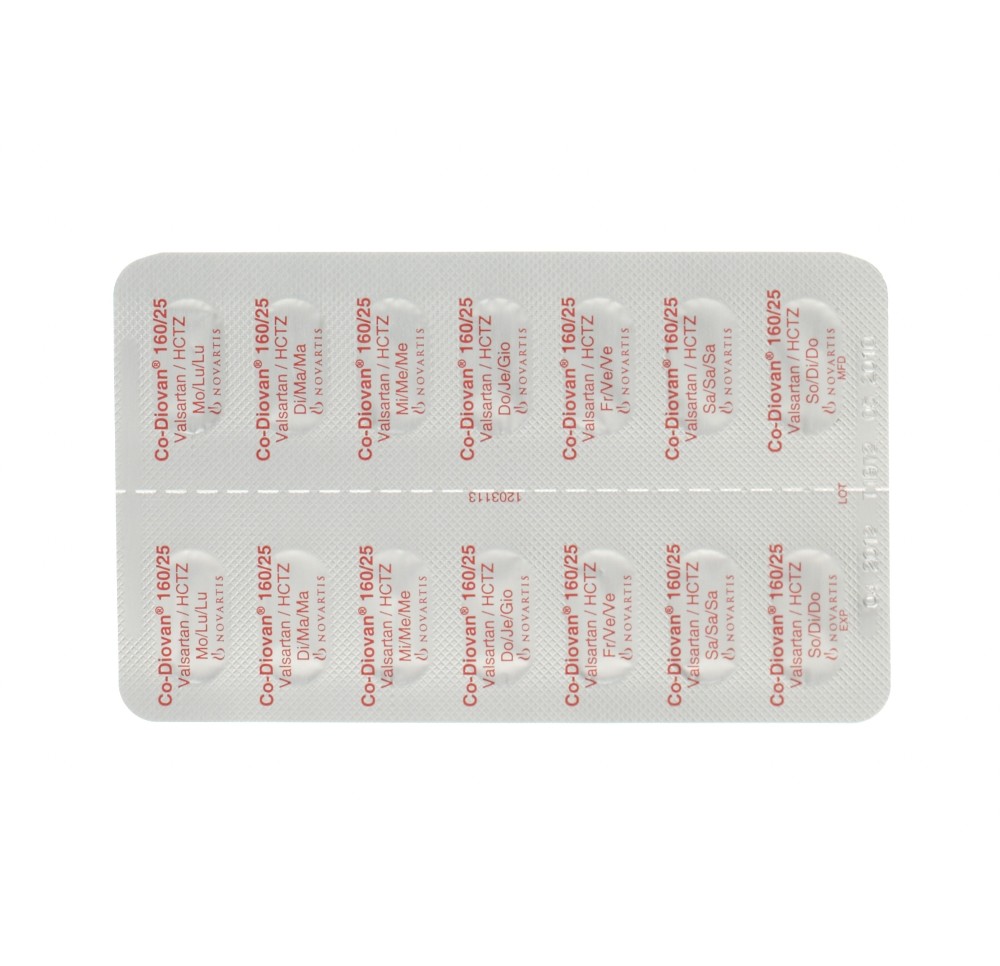 CO-DIOVAN cpr pell 160/25 mg 98 pce
