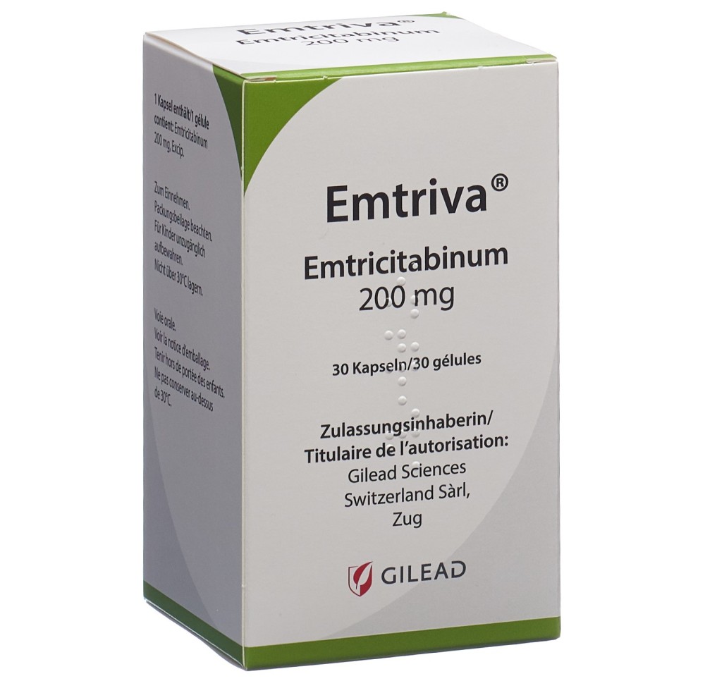 EMTRIVA caps 200 mg bte 30 pce