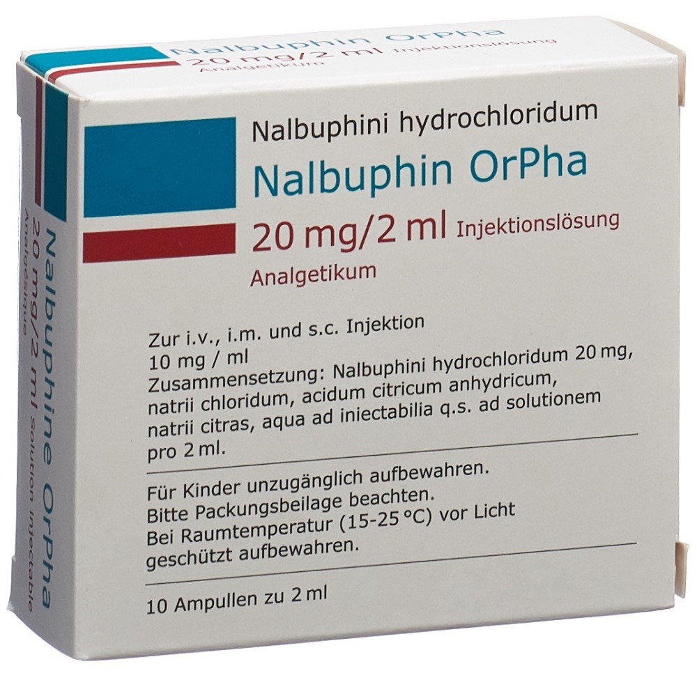 NALBUPHIN OrPha sol inj 20 mg/2ml 10 amp 2 ml