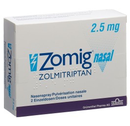 ZOMIG nasal spray nasal 2.5 mg monodos 2 pce