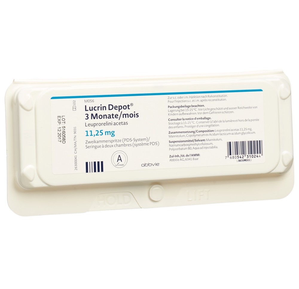 LUCRIN DEPOT PDS subst sèche 11.25 mg ser pré