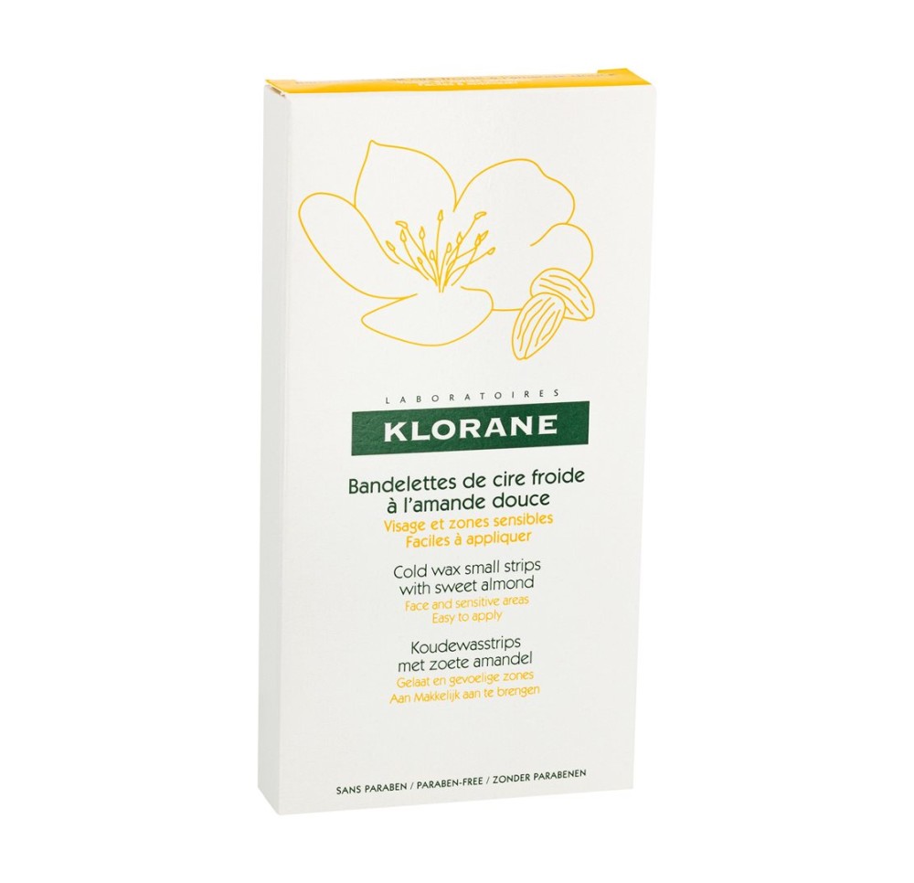 KLORANE Bandes dépilatoires visage 6 x 2 pce