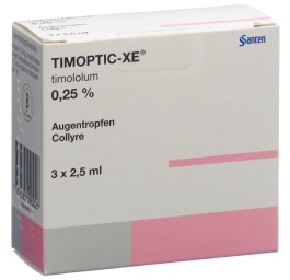 TIMOPTIC-XE gtt opht 0.25 % 3 fl 2.5 ml