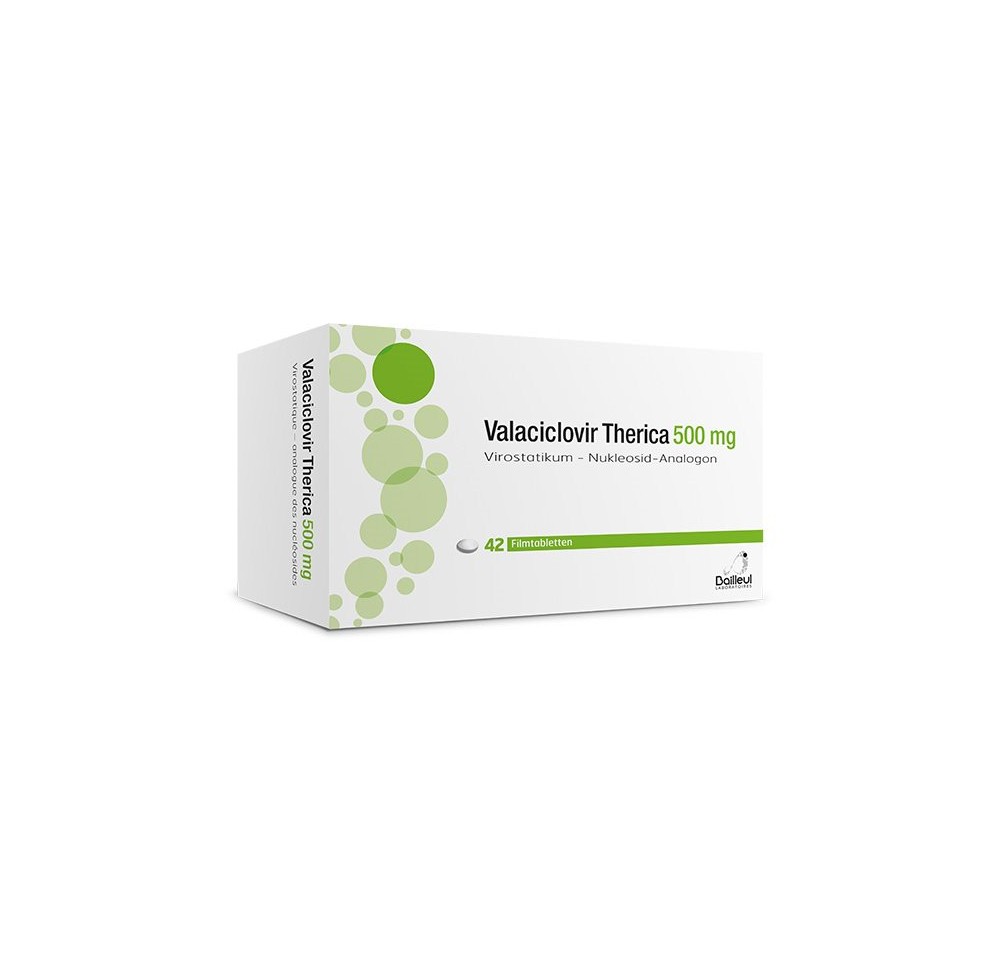 VALACICLOVIR Therica cpr pell 500 mg 42 pce