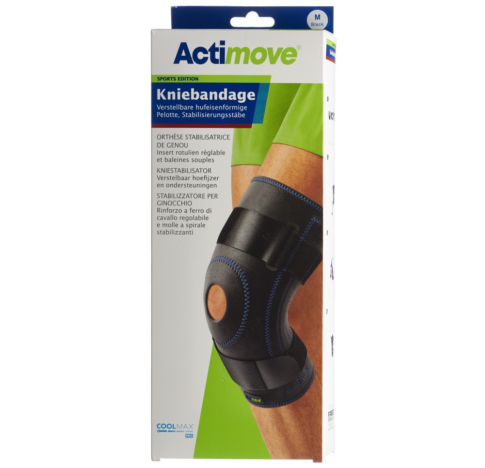 ACTIMOVE Sport Orthèse stab genou M insert rotule
