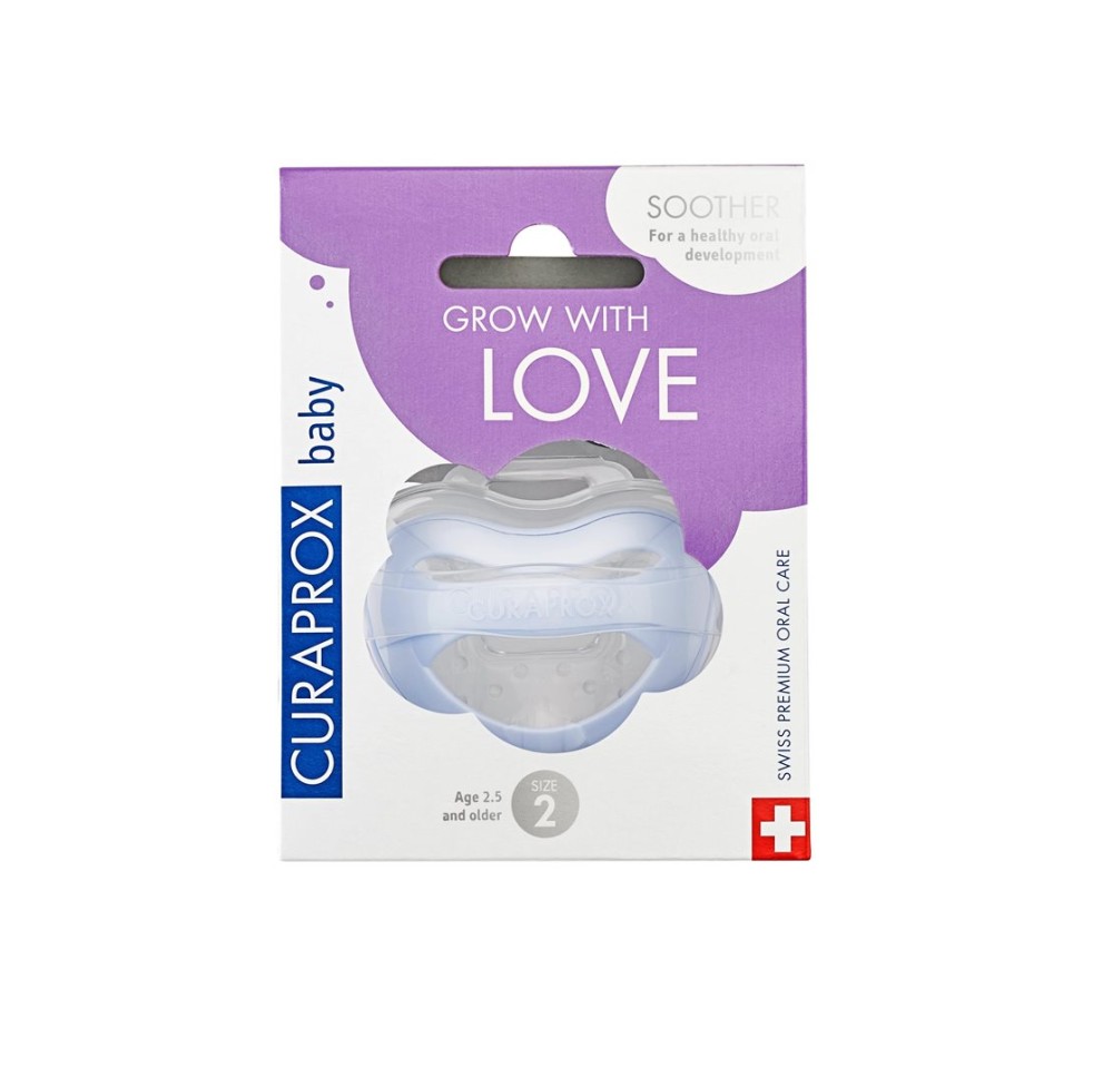 CURAPROX baby sucette Gr2 bleu clair single