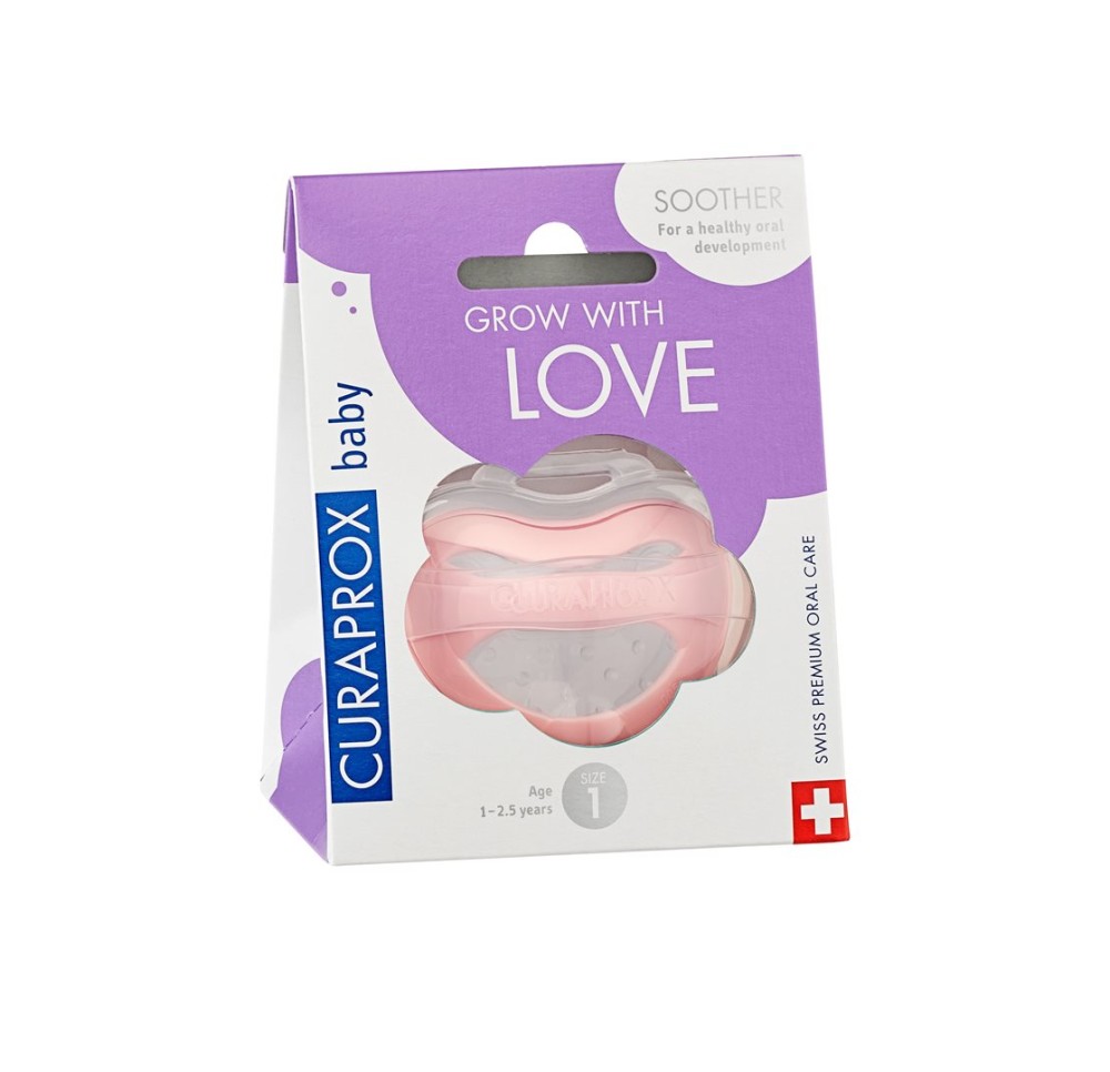 CURAPROX baby sucette Gr1 pink single