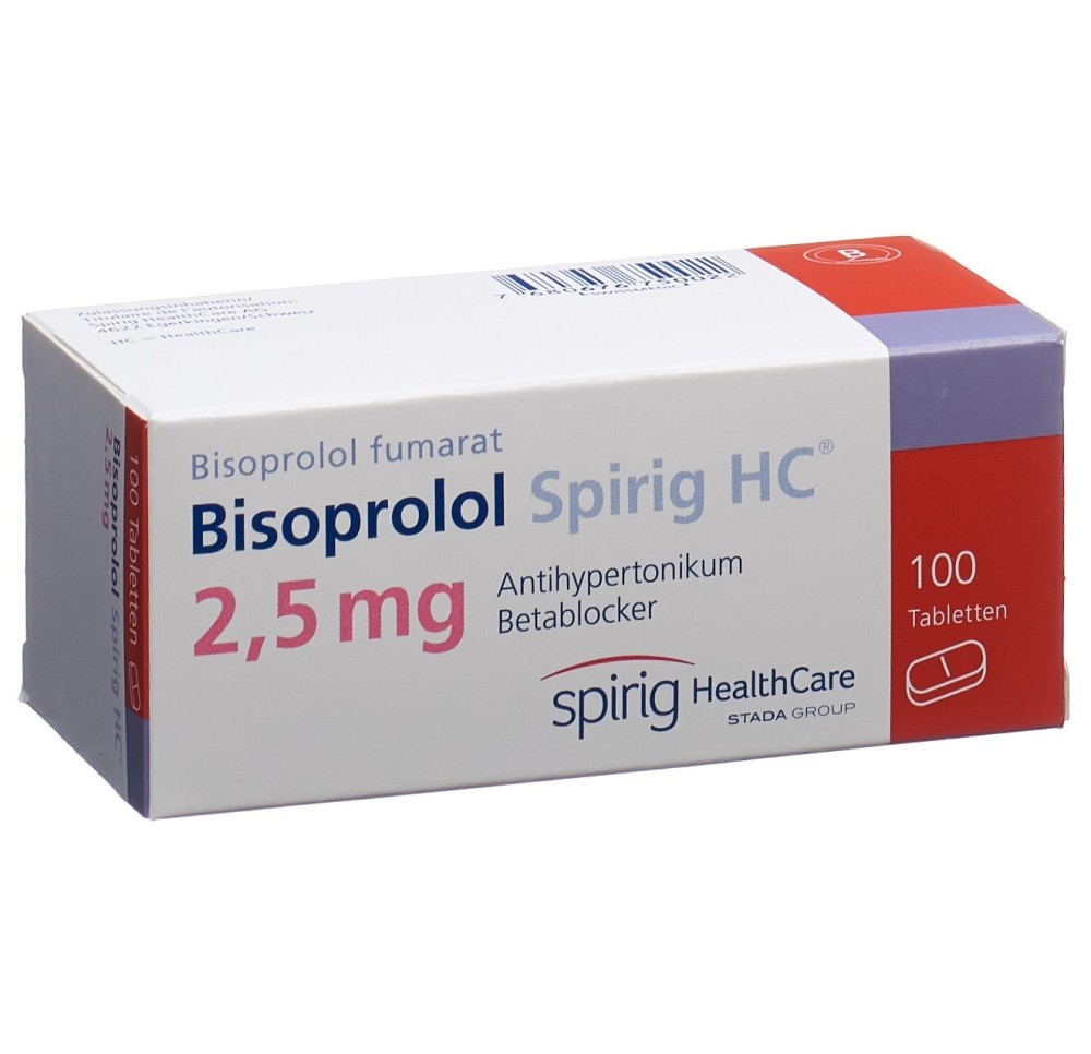 BISOPROLOL Spirig HC cpr 2.5 mg 100 pce
