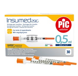PIC INSUMED seringue insul 0.5ml lu aiguil 30 pce