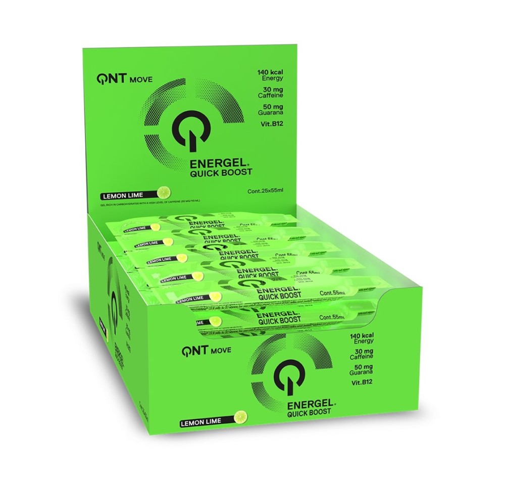 QNT Energel Display Lemon-Lime 25x55ml New