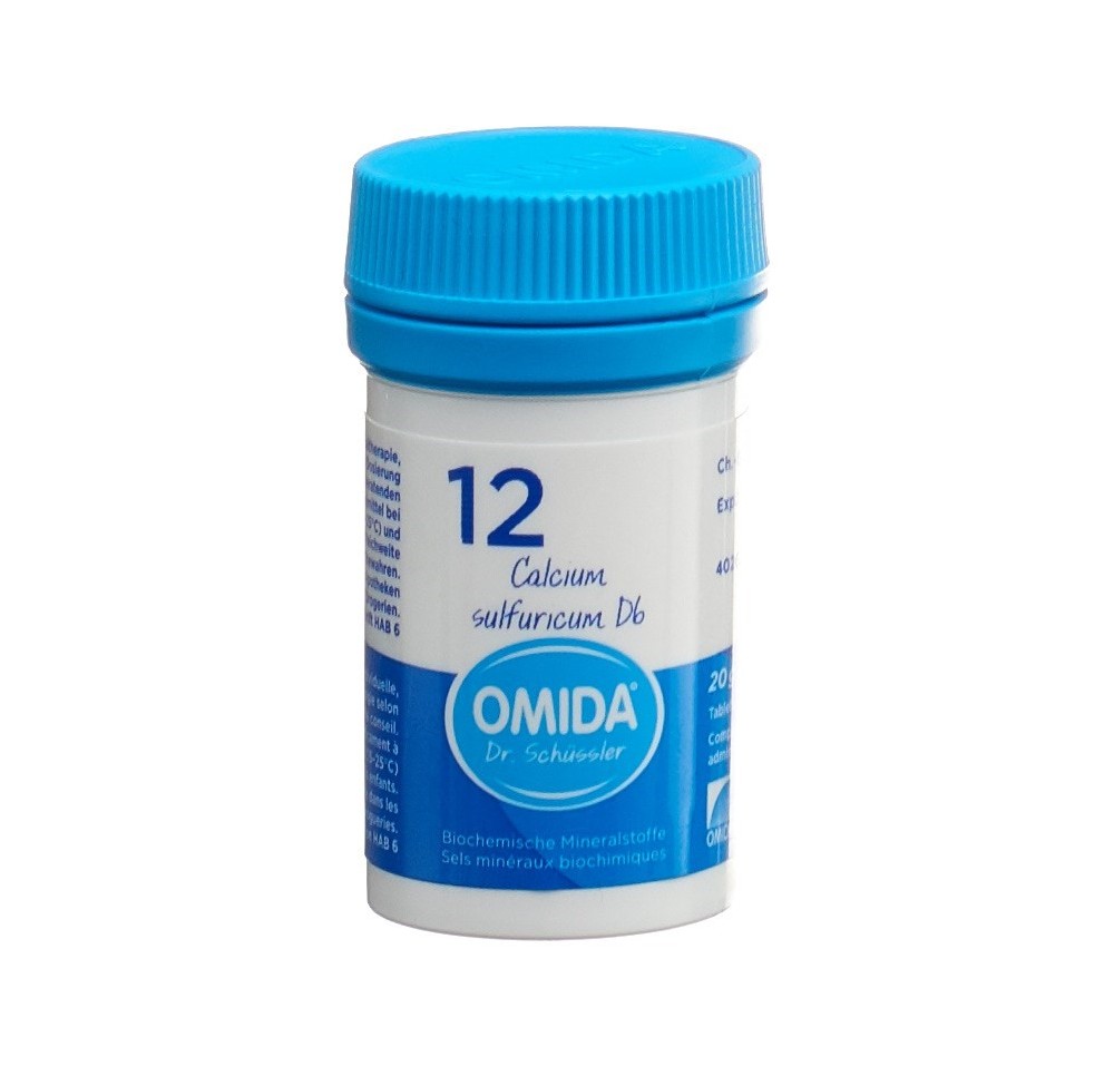 OMIDA SCHÜSSLER no12 calc sulf cpr 6 D bte 20 g