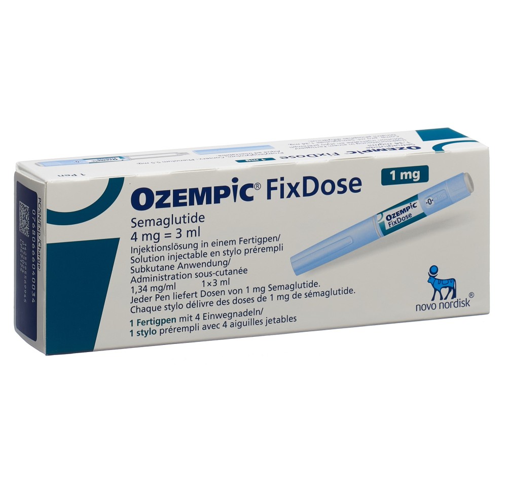 OZEMPIC FixDose 4 mg/3ml (1 mg/dose) 3 ml