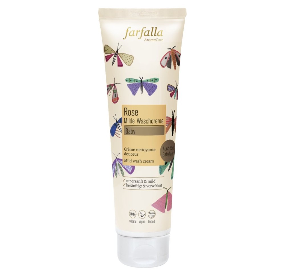 FARFALLA Baby crème nettoyante douceur Rose 145 ml