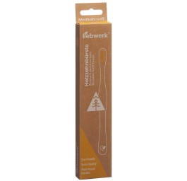 LIEBWERK Brosse à dents en bois Ricine Pine