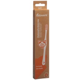 LIEBWERK Brosse à dents en bois Kids Fox