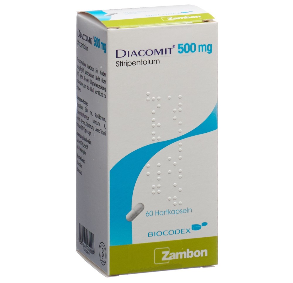 DIACOMIT caps 500 mg bte 60 pce