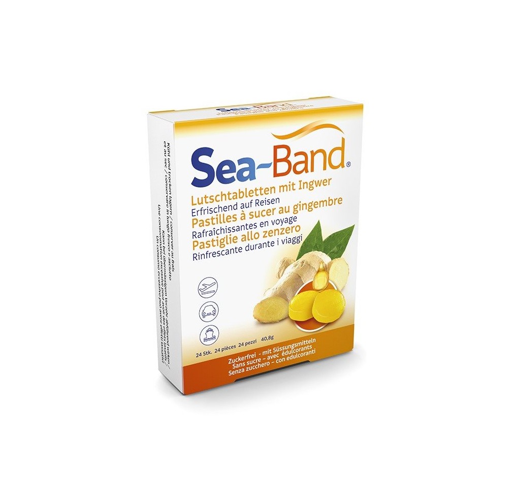 SEA-BAND pastilles à sucer gingembre 24 pce