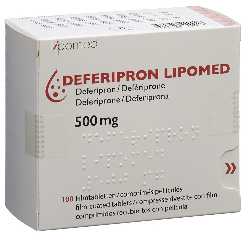 DEFERIPRON Lipomed cpr pell 500 mg 100 pce