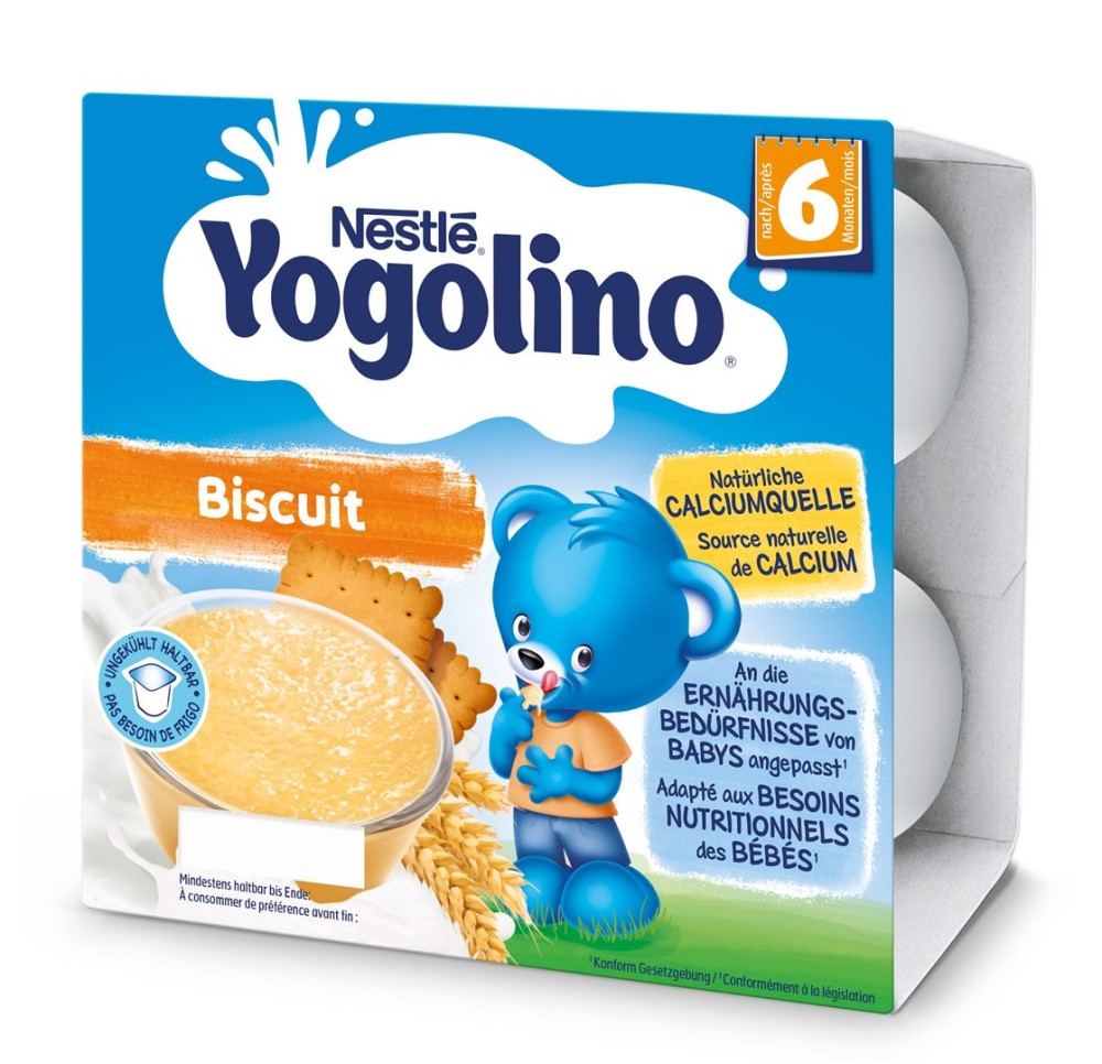 NESTLE Yogolino biscuit 6m 4 x 100 g