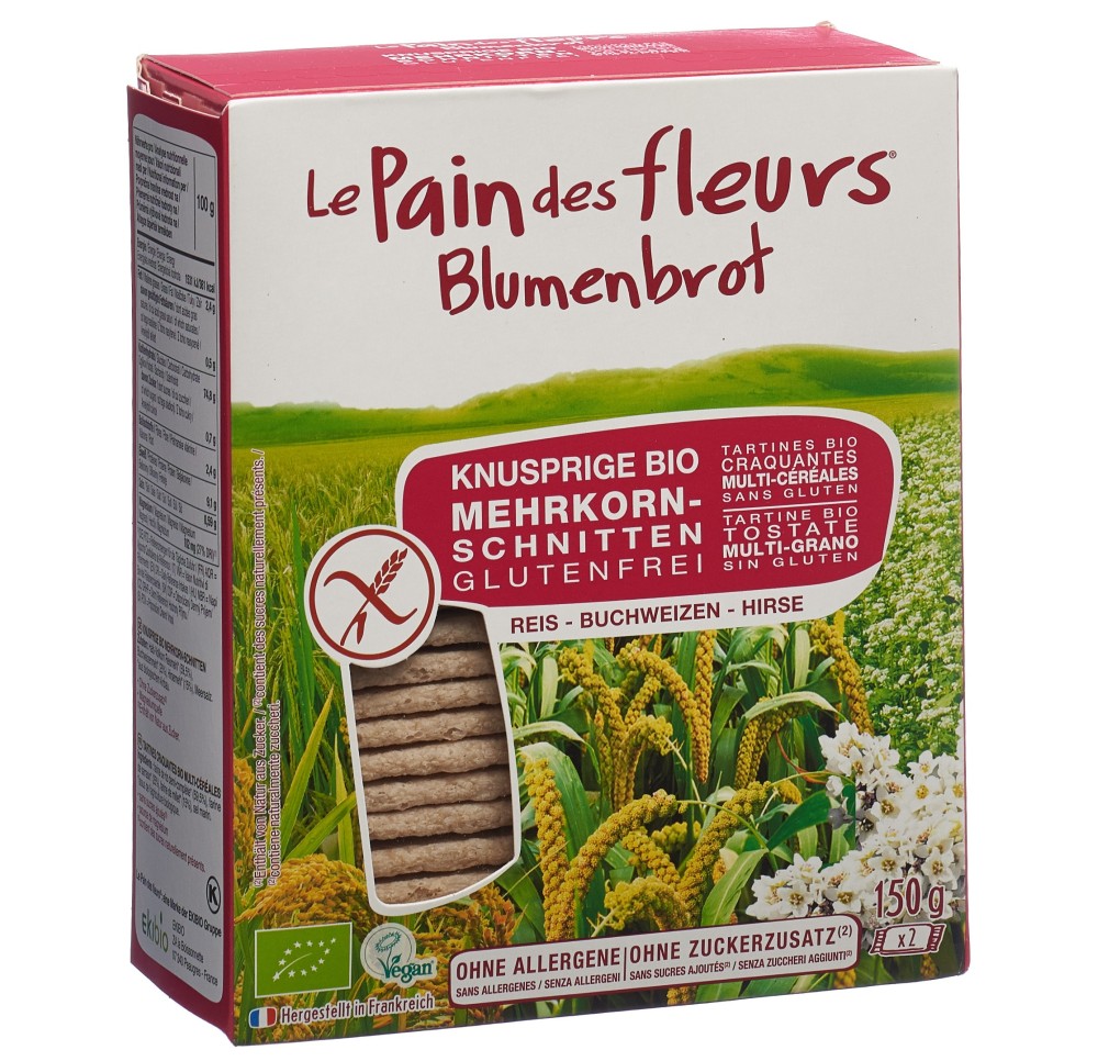 LE PAIN DES FLEURS tartines croq multi-céréa 150 g