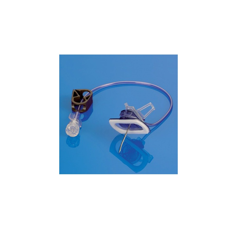 EZ HUBER aig sécur port cath 20Gx38mm a ail 25 pce