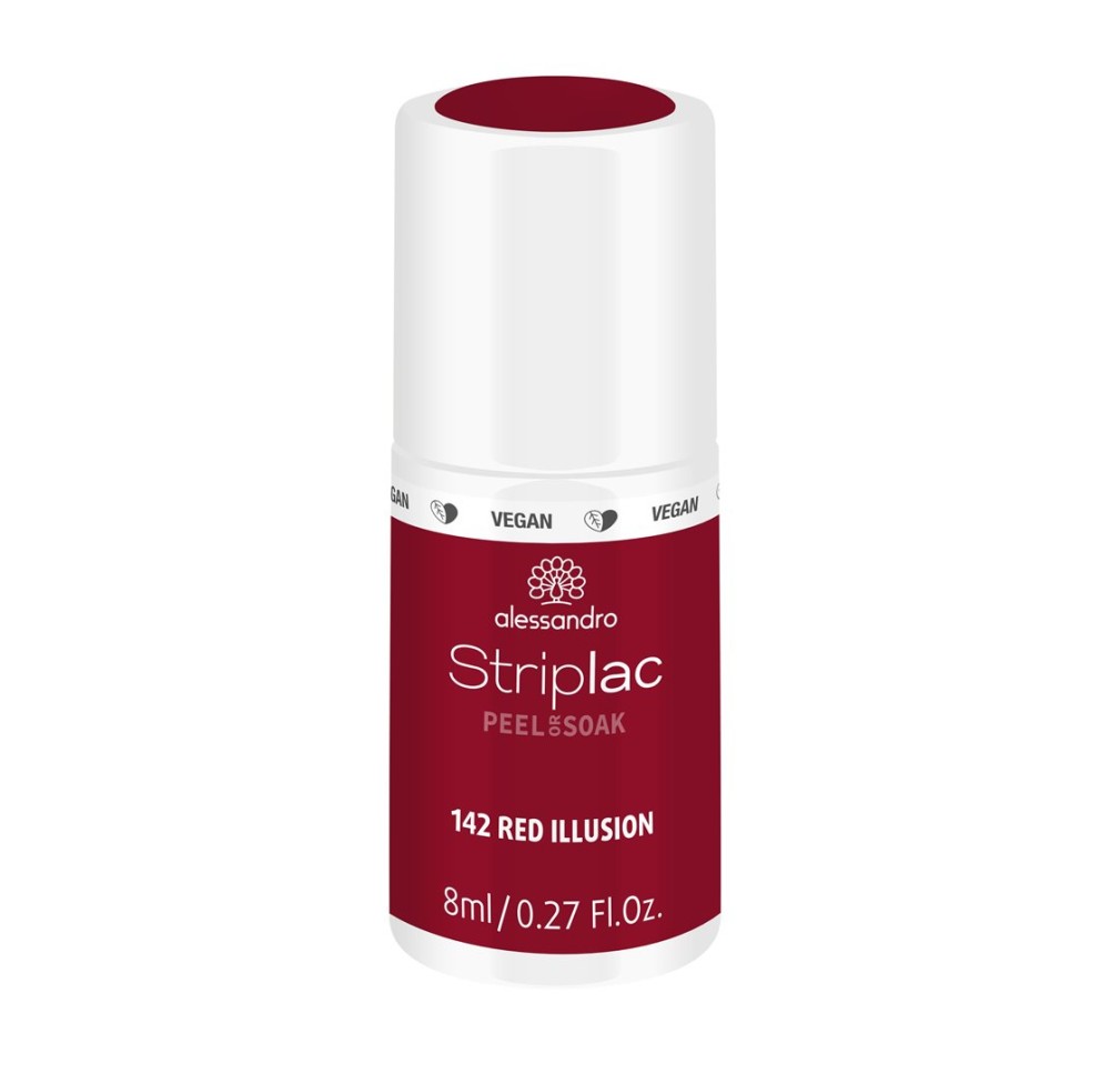 ALESSAN Striplac 2 0 Peel or Soak Red Illusion