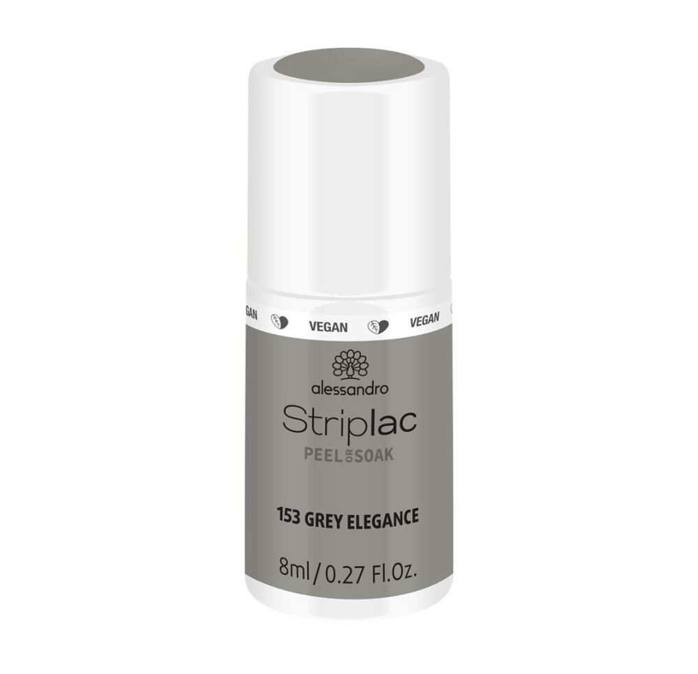 ALESSAN Striplac 2 0 Peel or Soak Grey Elegance