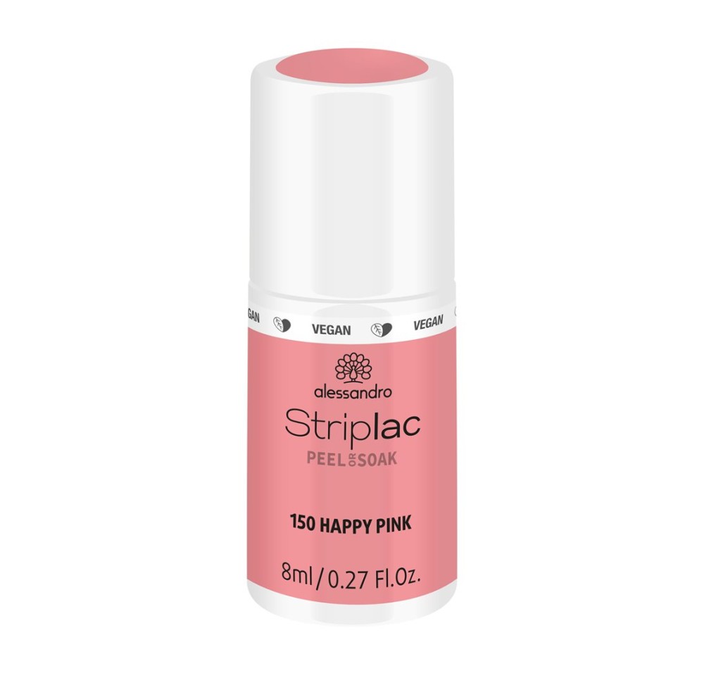 ALESSAN Striplac 2 0 Peel or Soak Happy Pink