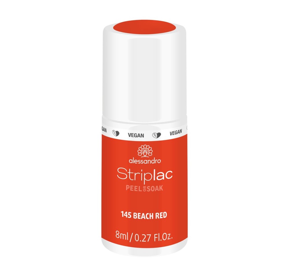 ALESSAN Striplac 2 0 Peel or Soak Beach Red
