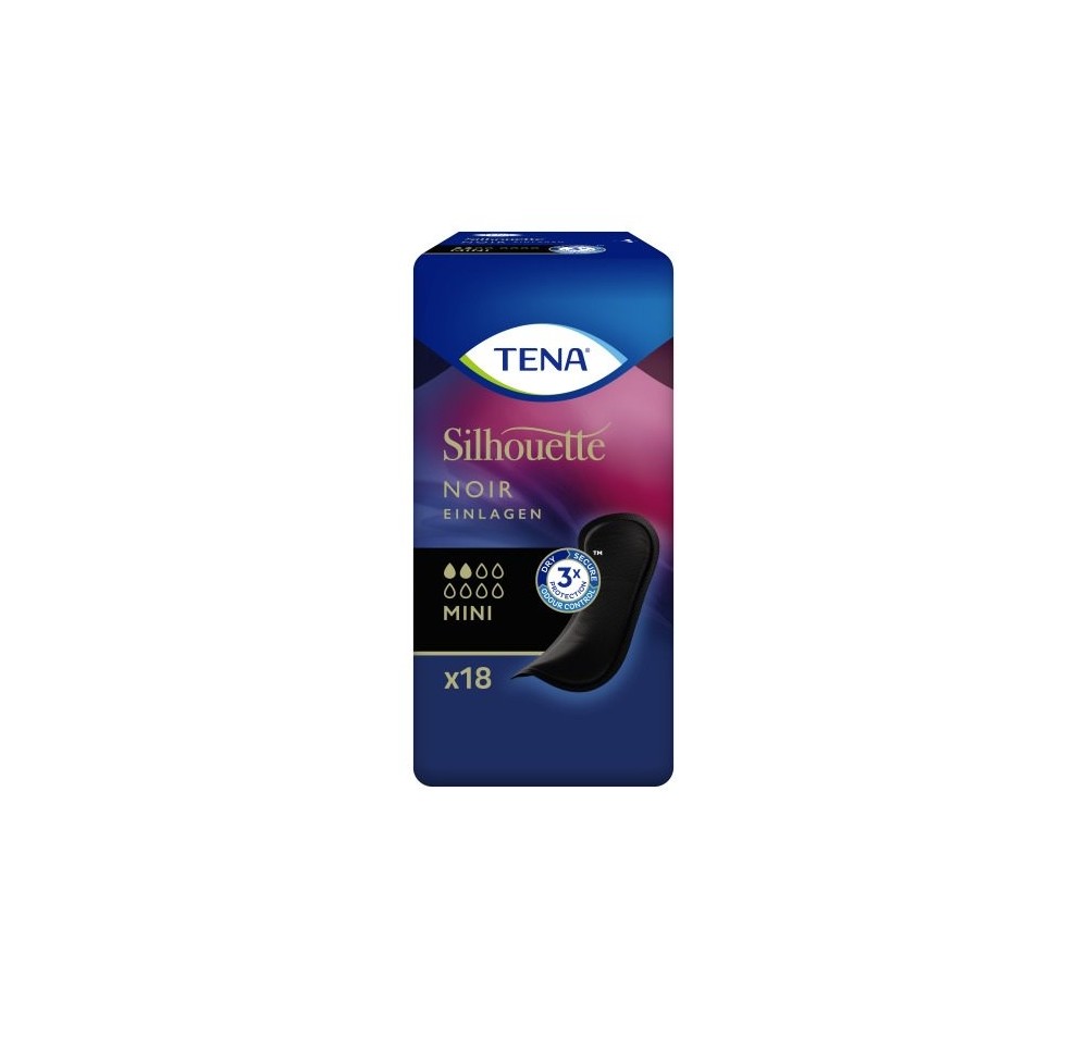 TENA Silhouette Noir Mini Pad 18 pce