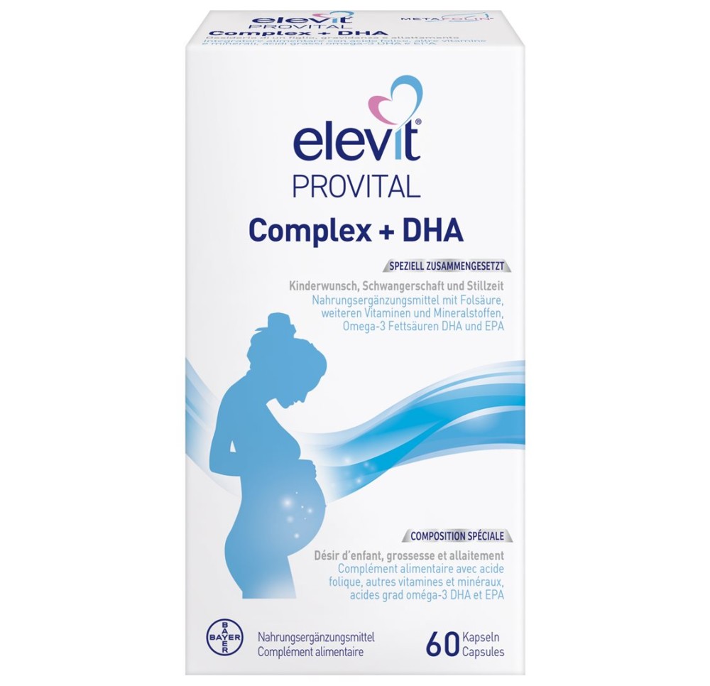 ELEVIT Provital Complex + DHA caps 60 pce