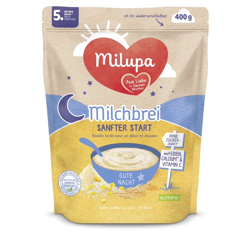 MILUPA bouillie lactée un début douceur 5m+ 400 g