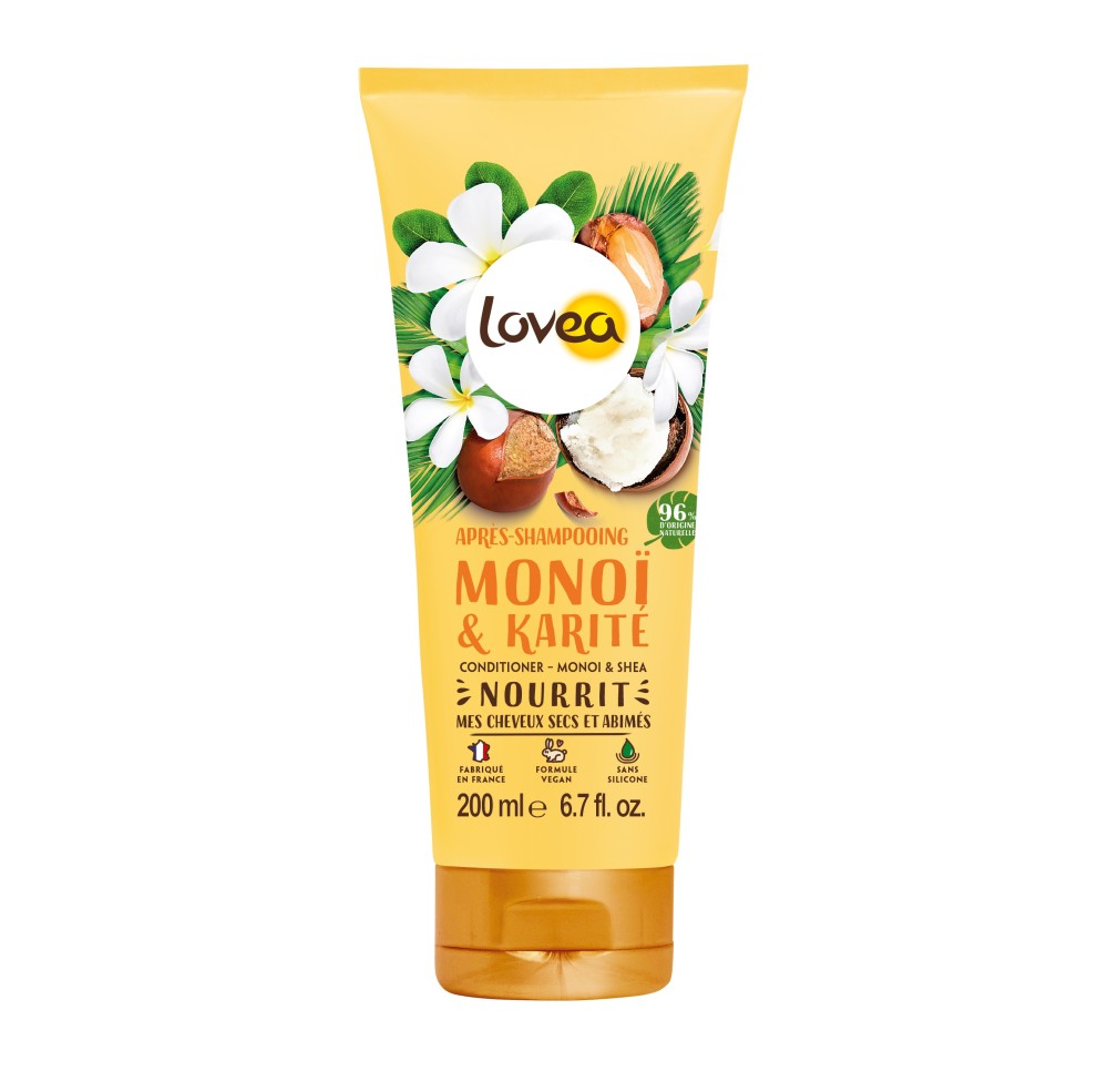 LOVEA après-shampooing monoï karité 200 ml