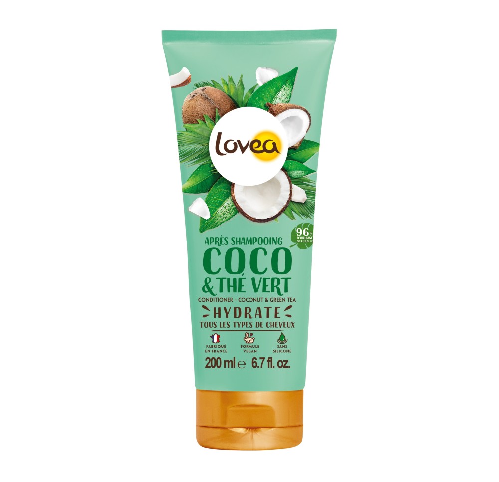 LOVEA après-shampooing coco thé vert 200 ml