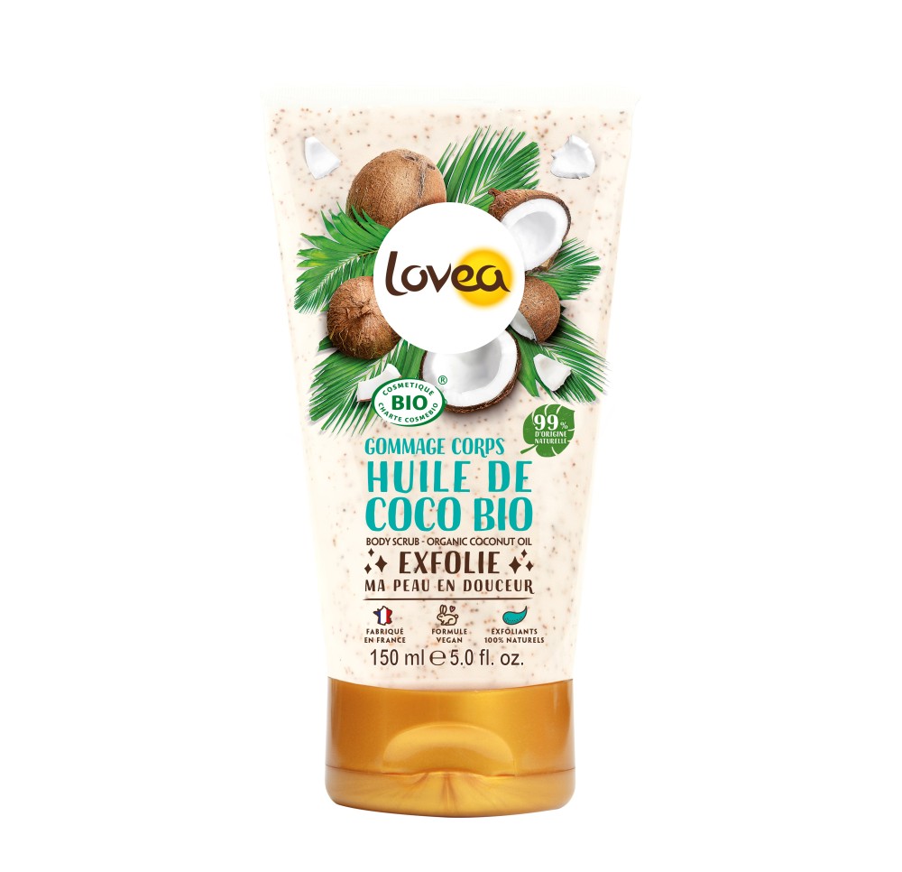 LOVEA gommage corps douceur huile coco bio 150 ml