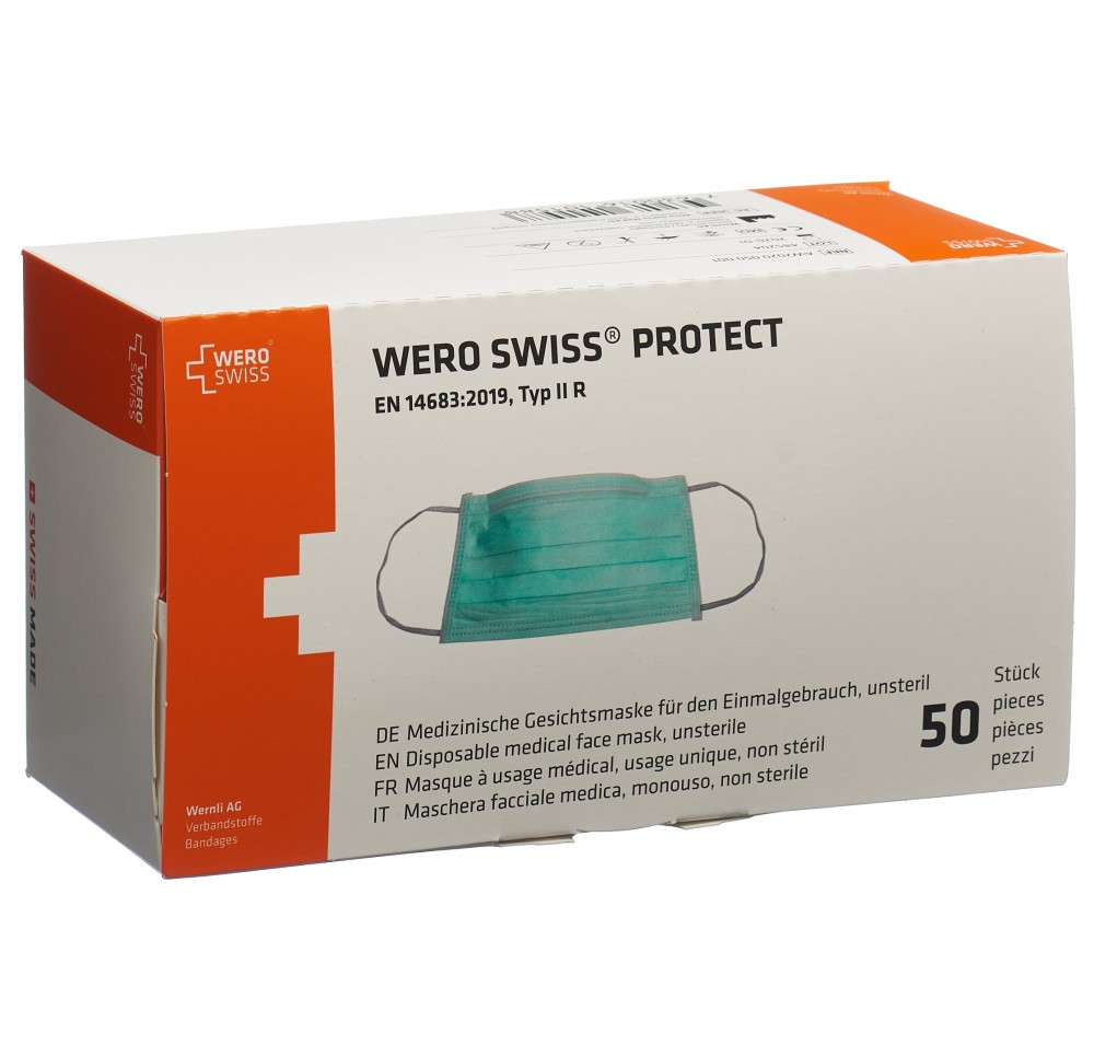 WERO SWISS protect masque type IIR 50 pce