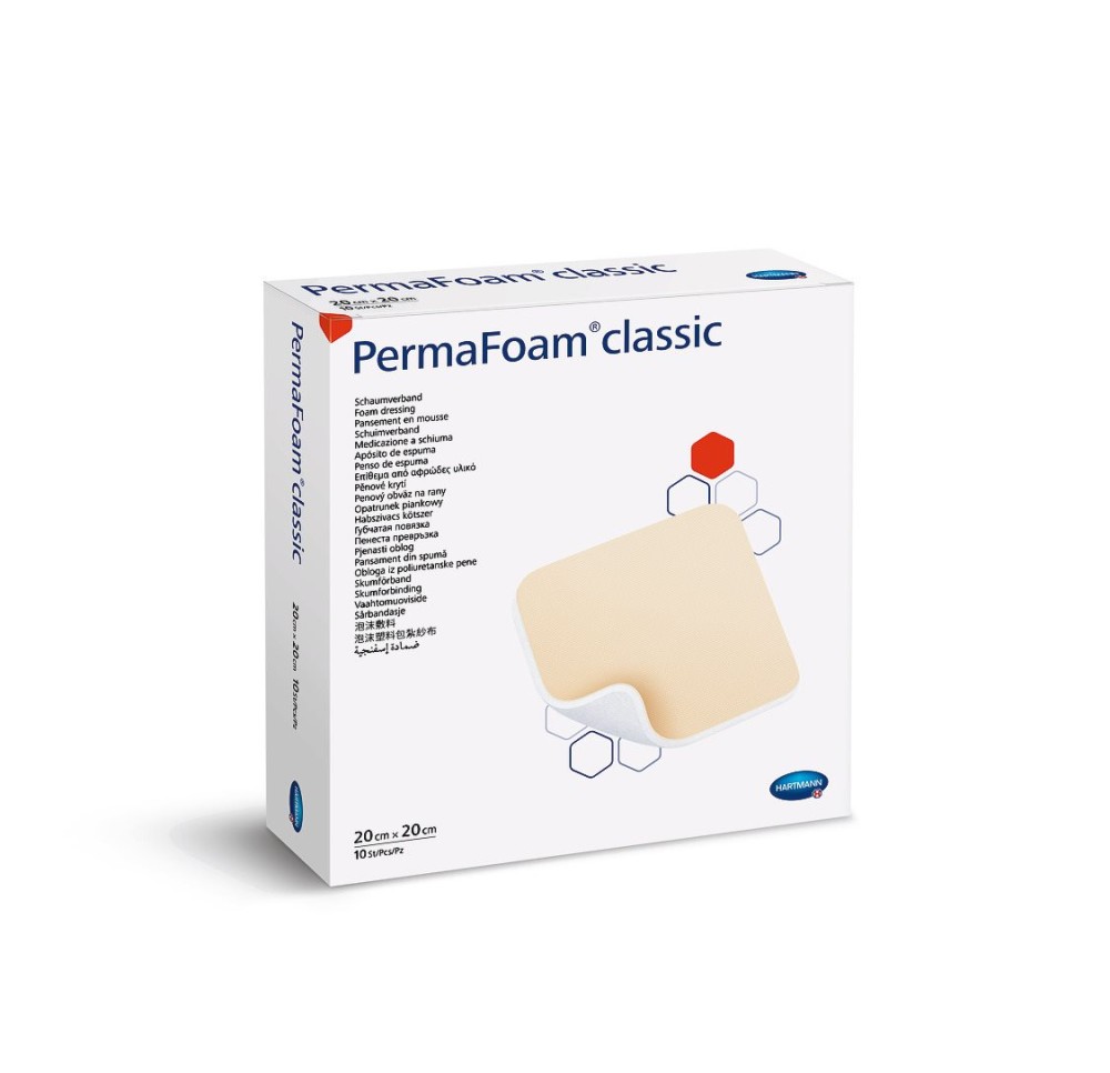 PERMAFOAM Classic 20x10cm stérile 10 pce