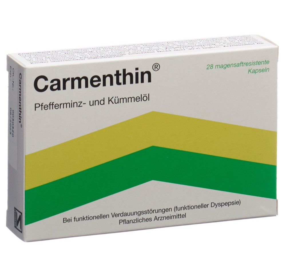 CARMENTHIN caps moll gastro-résistantes 28 pce