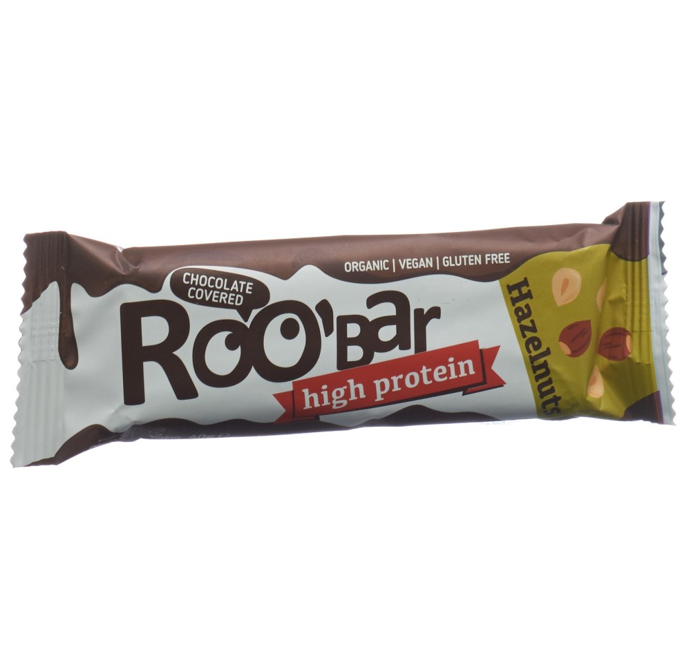 ROOBAR barre de chocolat noisettes prot 40 g