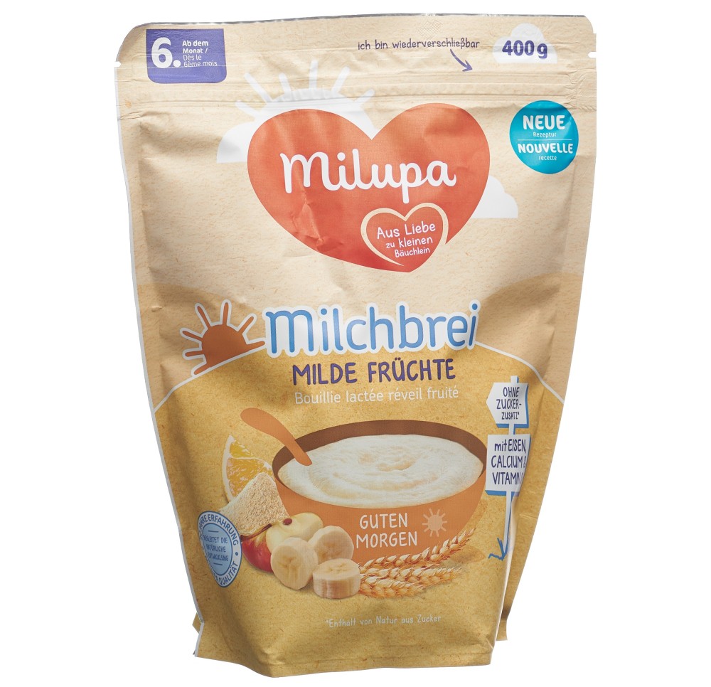 MILUPA bouillie lactée réveil fruité 6m+ 400 g