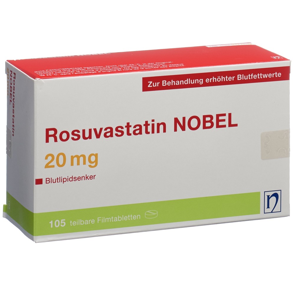 ROSUVASTATIN NOBEL cpr pell 20 mg 105 pce