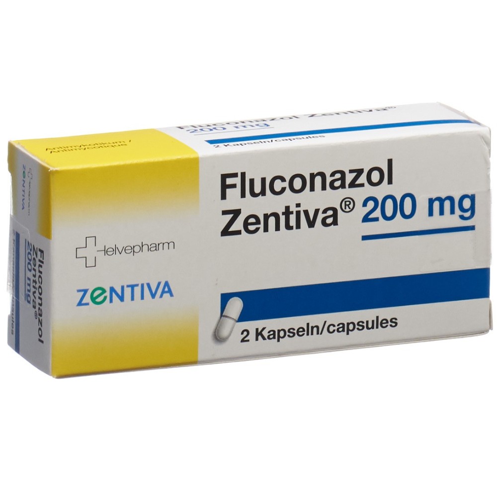 FLUCONAZOL Zentiva caps 200 mg 2 pce