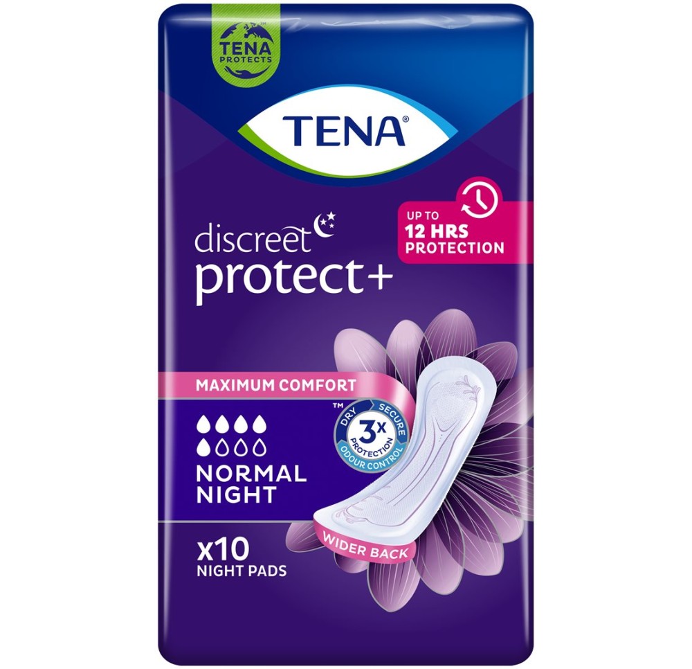 TENA Discreet Normal Night 10 pce