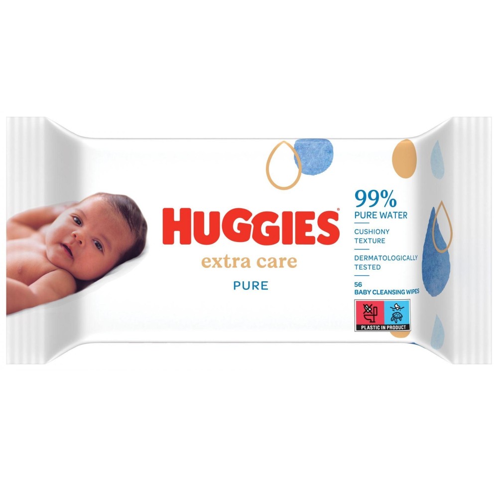 HUGGIES Baby linget humid Pure Ex Care 56 pce